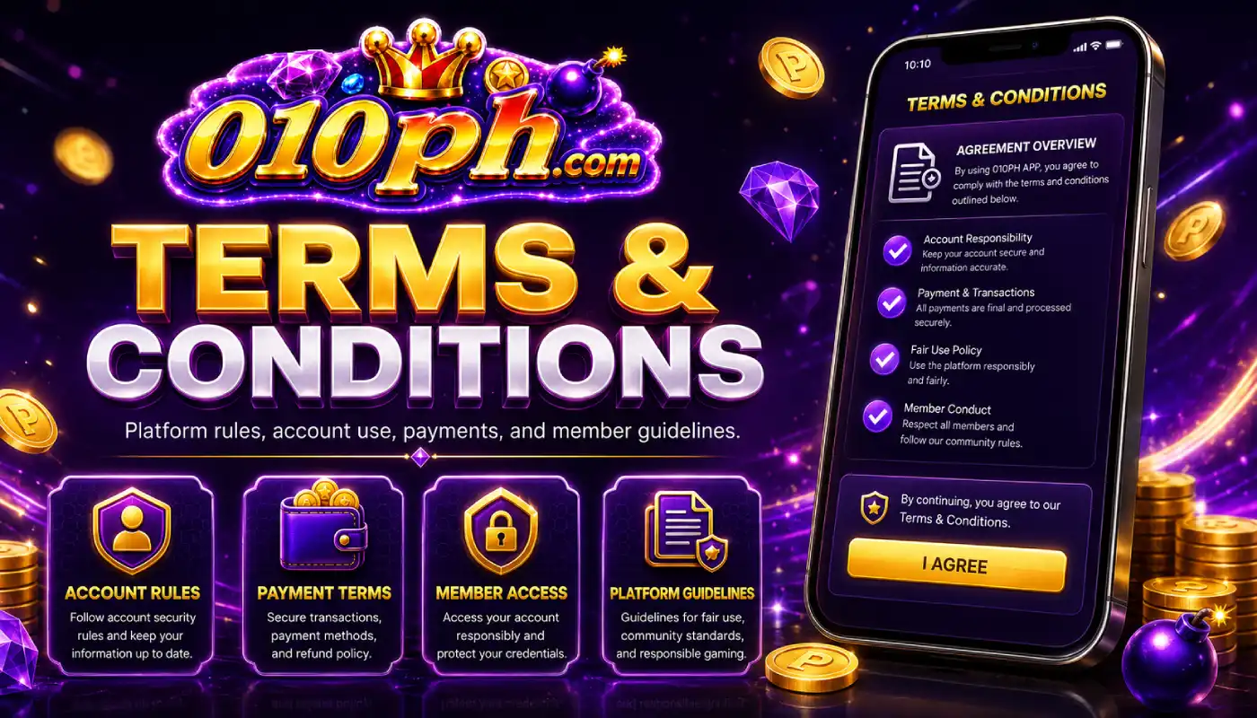 010PH Terms and Conditions Android APP